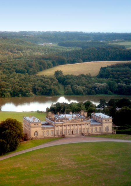 Harewood House aerial view