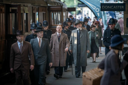 The ABC Murders filming at Pickering Station North Yorkshire Moors Railway © BBC